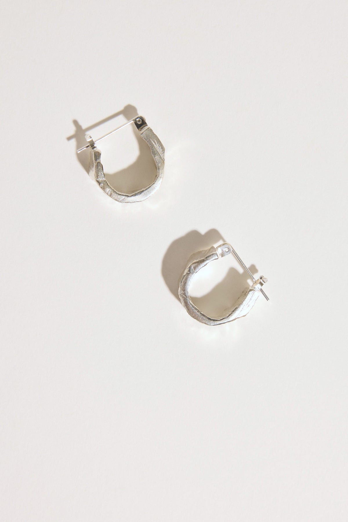 Love Winter Textured Hoops