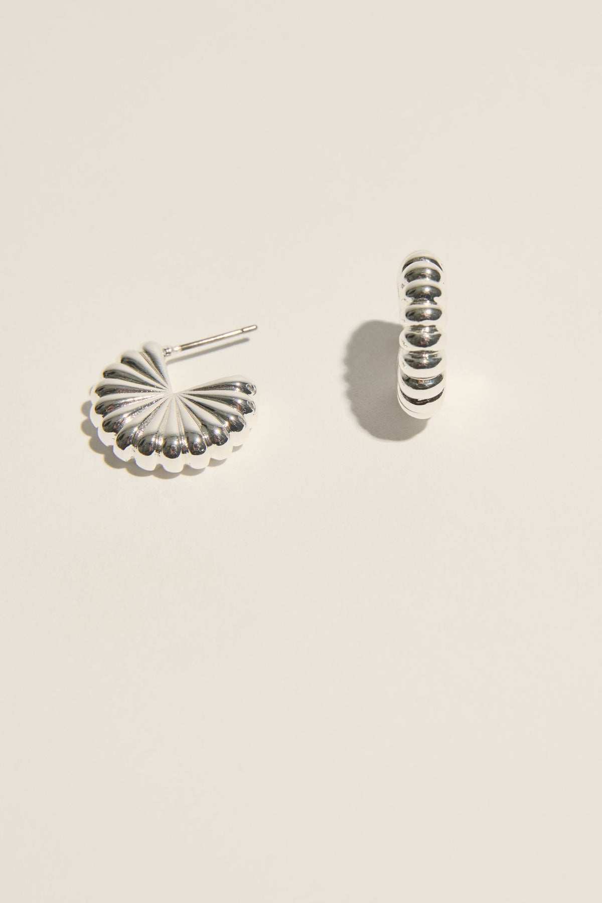 Atelier 19 Fluted Hoop Earrings