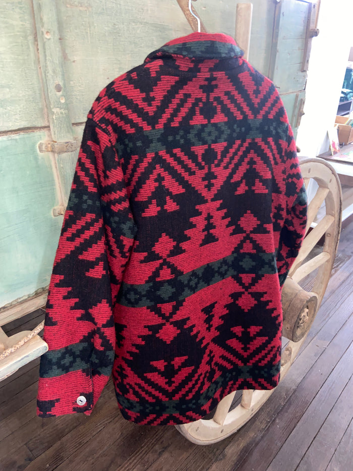 Vintage Woolrich Southwestern Coat, Jacket, Size Large USA Made - Deer Creek Mercantile