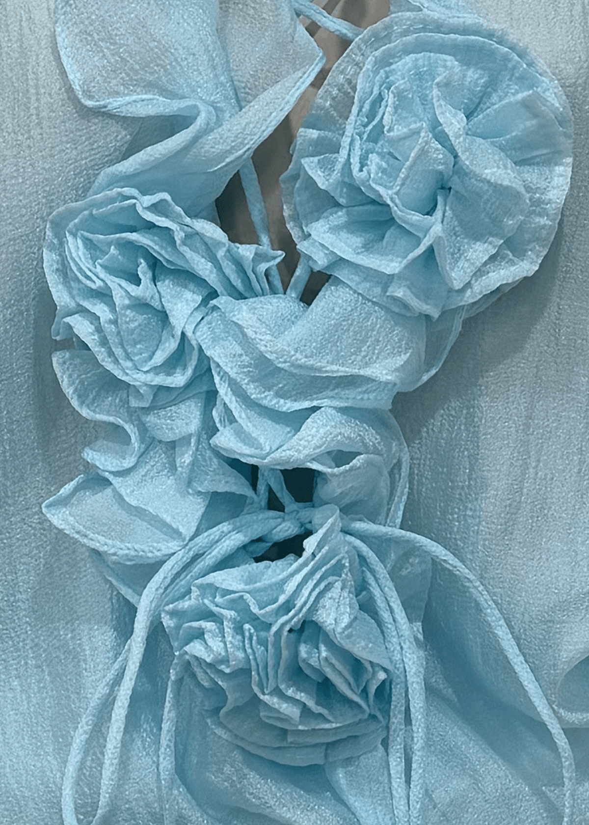 Keep Me Close Ruffle Two Piece - Blue
