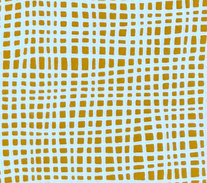 Alan Campbell Fabric: Criss Cross - Custom Yellow on White Suncloth (OUTDOOR)