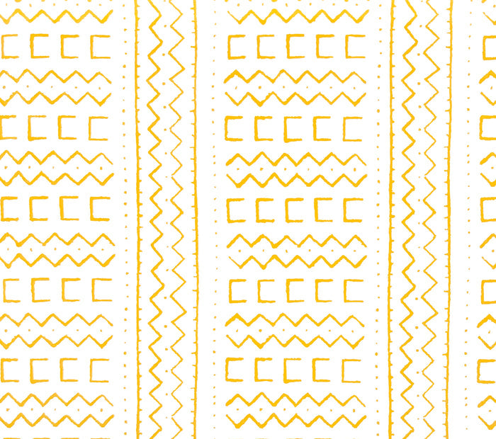 Alan Campbell Wallpaper: Beau Rivage- Custom Yellow on White Paper