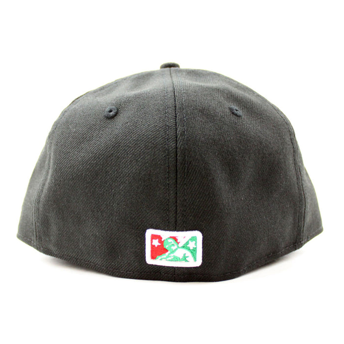 Albuquerque Isotopes New Era 59Fifty Hats (Black Red Kelly Gray Under Brim)