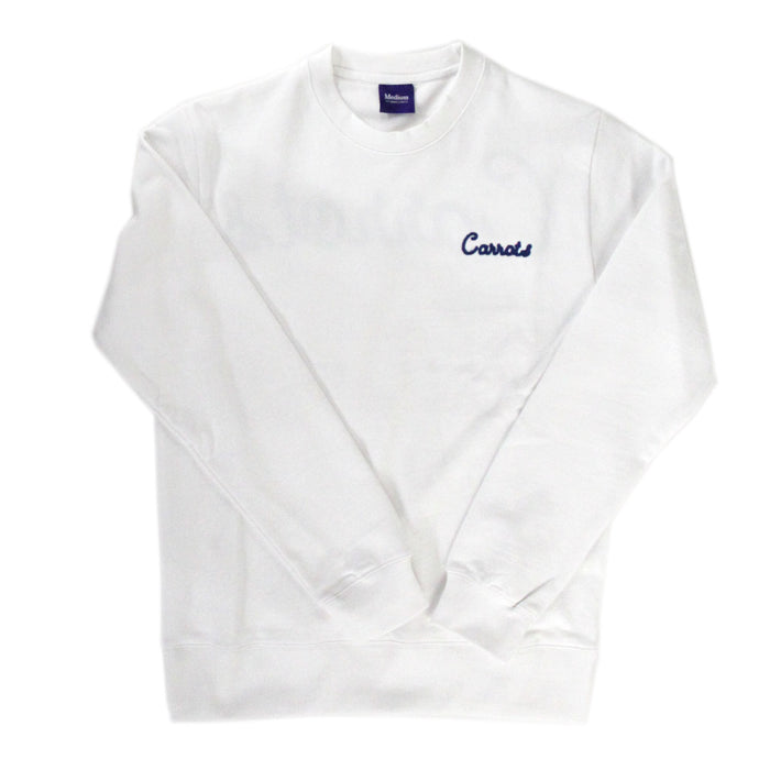 CARROTS CURSIVE CREWNECK SWEATSHIRT (White)