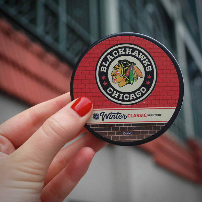 Chicago Blackhawks 2025 Winter Classic Hockey Puck