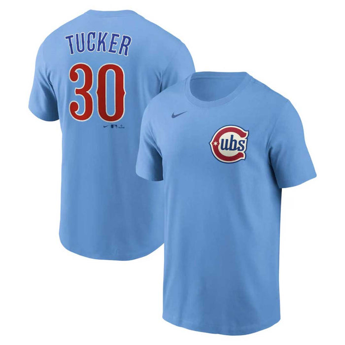 Chicago Cubs Blues Alternate 2 Kyle Tucker Nike Fuse Name & Number T-shirt