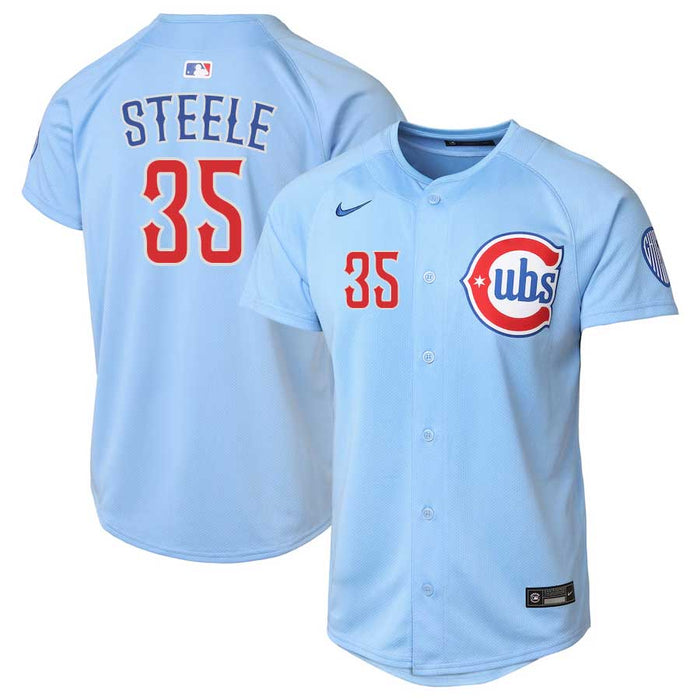 Chicago Cubs Justin Steele Youth Nike Blues Alternate 2 Home Run Jersey