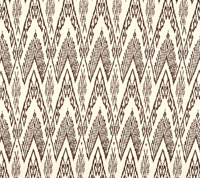 China Seas Fabric: Raffles - Custom Brown on Tan 100% Linen