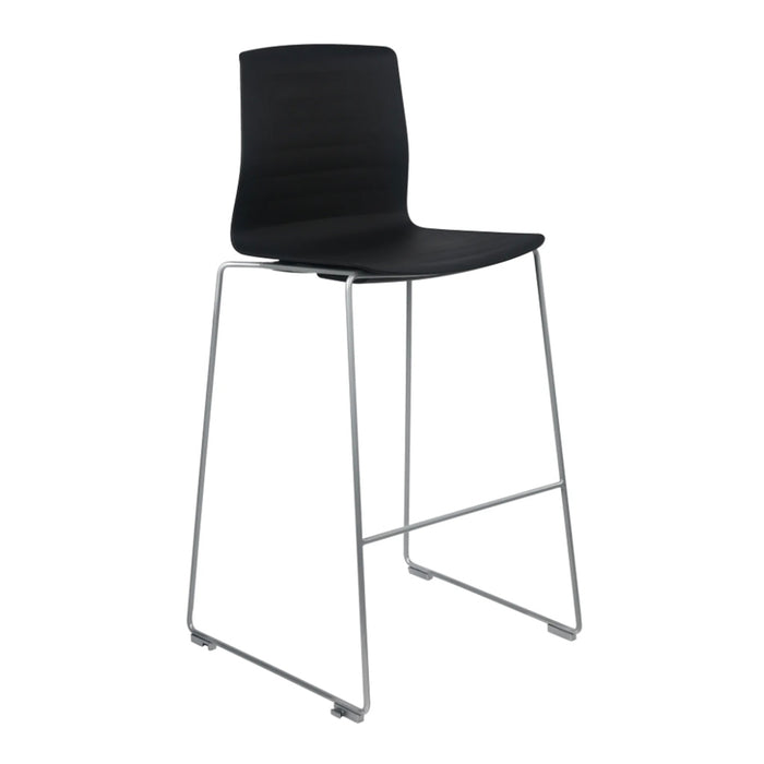 Chrome w/ Black Seat Barstool