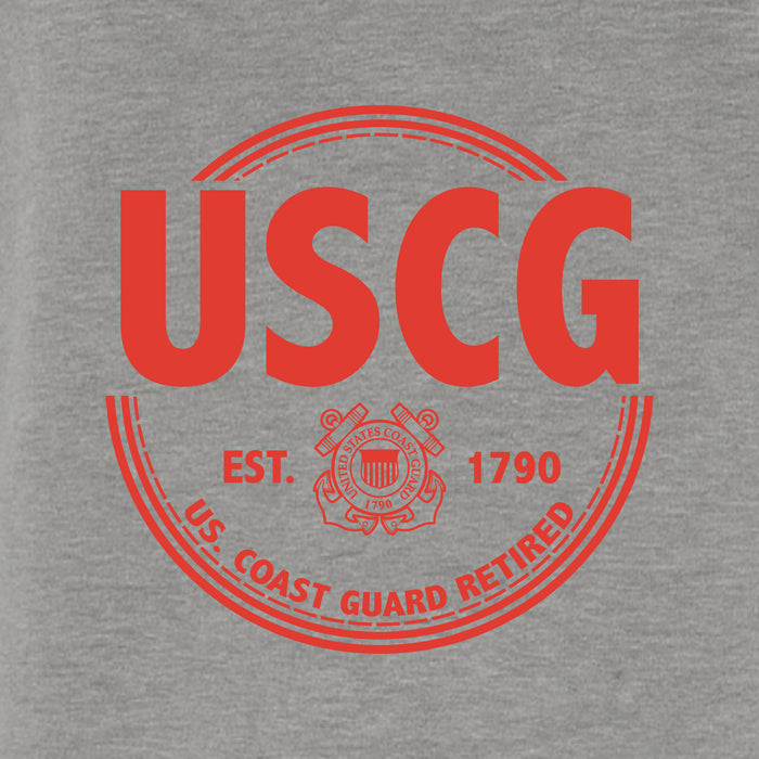 Coast Guard Retired Full-Zip Hood
