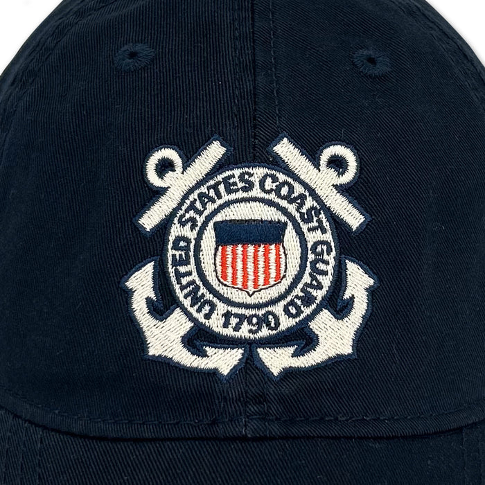 Coast Guard Seal Veteran Twill Hat (Navy)