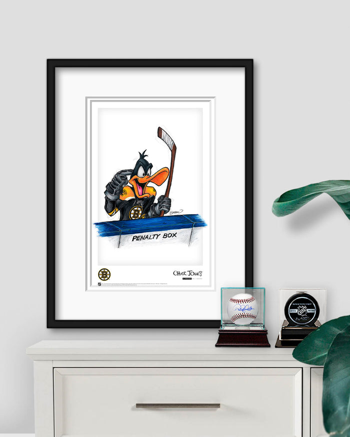 Duck Season Hockey Season x NHL Bruins Daffy Duck Limited Edition Art Print