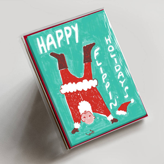Flippin' Santa Boxed Notes | Set of 6