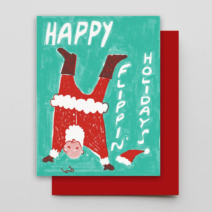 Flippin' Santa Card