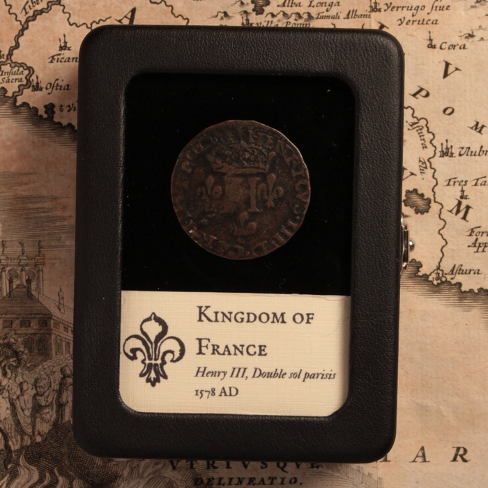 France, King Henry III, Double Sol Parisis - 1578 CE - France