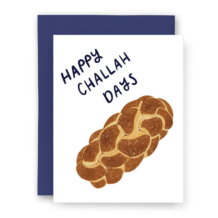 Happy Challah Days Hanukkah Card