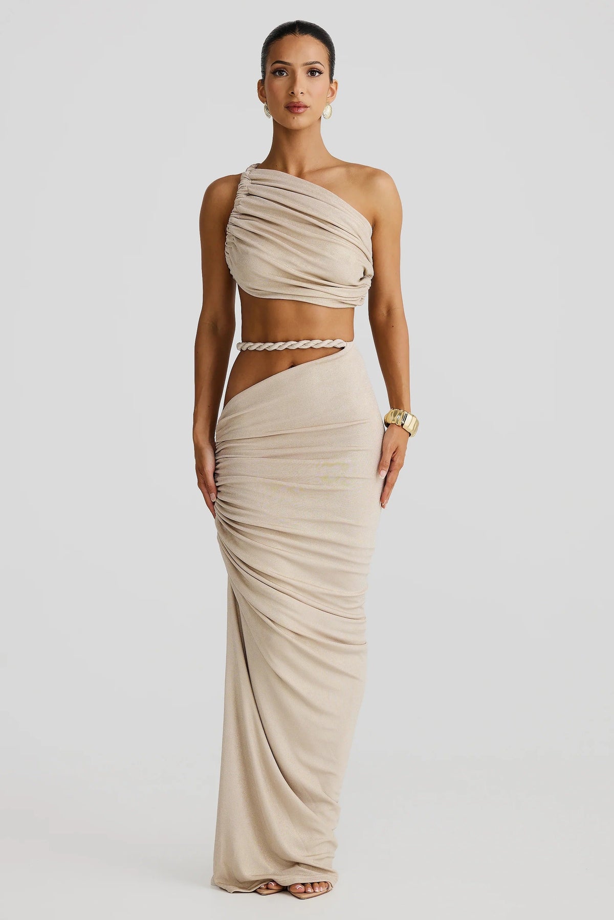 Zenaya Skirt - Gold Marble