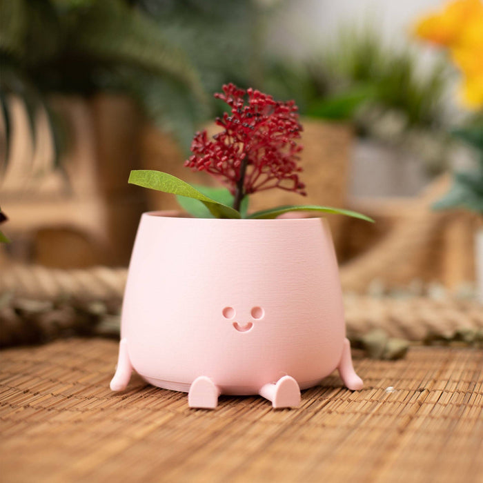 Ingadi - Happy Pot Planter - Peach Pink: Medium