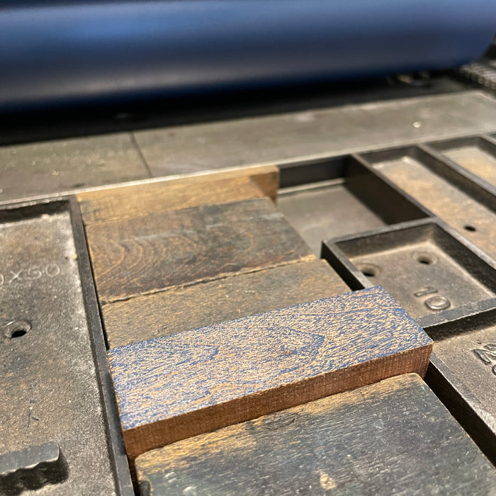 Mini Bird & Wood Block Letterpress Prints