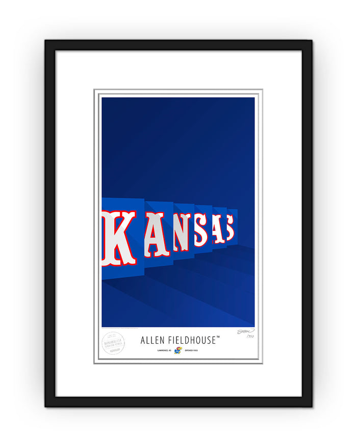 Minimalist Allen Fieldhouse