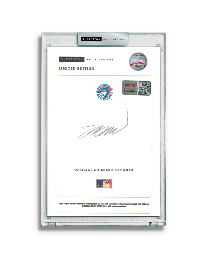 Minimalist Exhibition Stadium - George Bell Autograph Slab - Authenticated