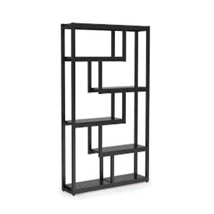 Modern Etagere Back Bar, Black