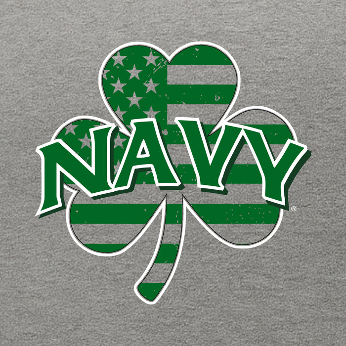 Navy Shamrock Hood