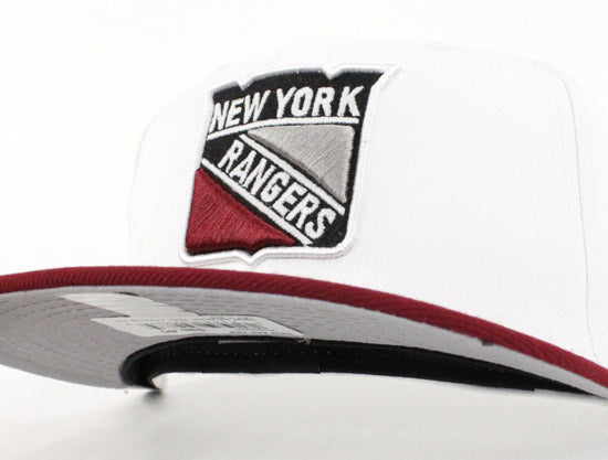New York Rangers New Era 59Fifty Fitted Hat (Air Jordan 6 Retro Maroon)