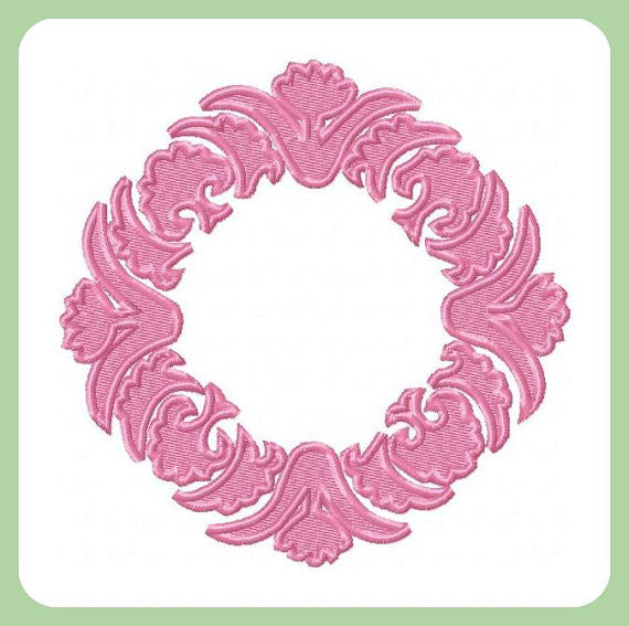 Ornate Monogram Frame - Comes in 5x5,6x6 7x7 8x8 9x9 10x10