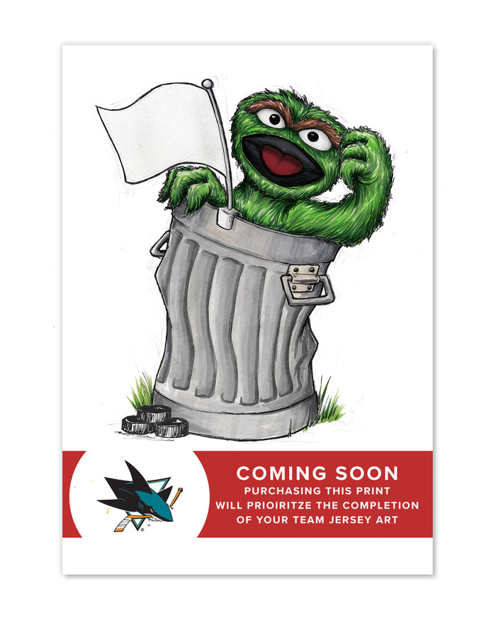 Oscar Rep Your Colours x NHL Sharks Limited Edition Art Print