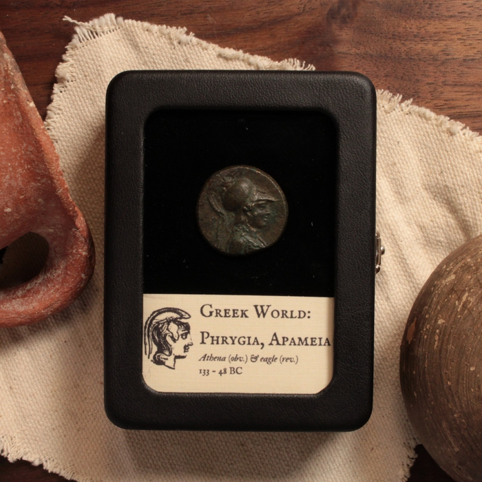 Phrygia, Apameia, Bronze Issue, Athena & Eagle - 133 to 48 BCE - Greek World