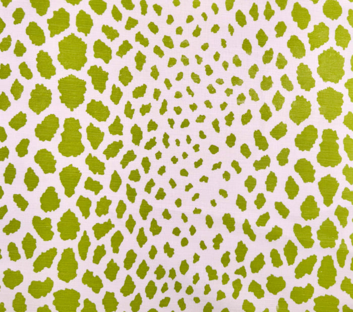 Quadrille Fabric: Cheetah - Custom Leaf on Tinted Belgian Linen / Cotton