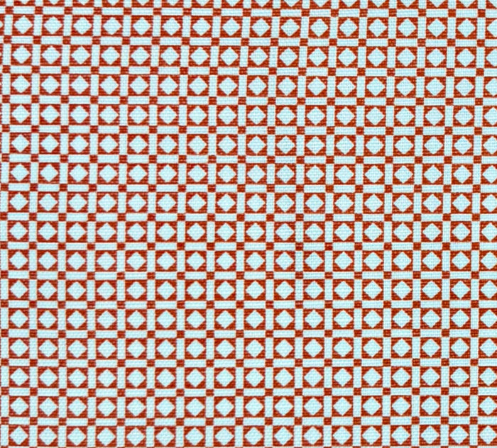 Quadrille Fabric: Lulu DK -Clark - Custom Coral on Tinted Linen / Cotton