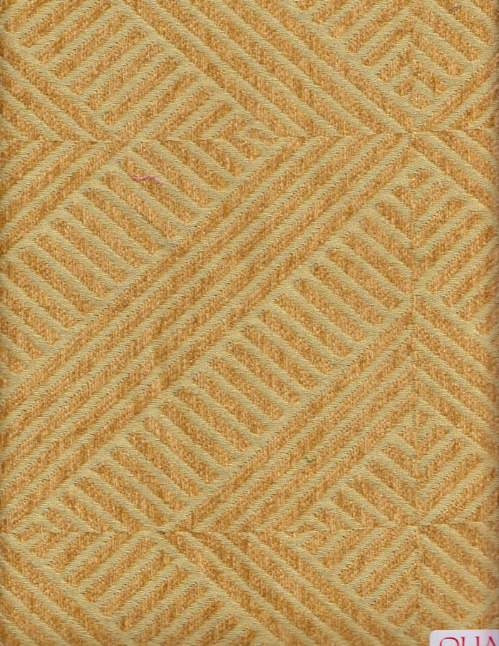 Quadrille Woven Fabric: Parquet - Biscuit (Commercial Quality, Flame Resistant)