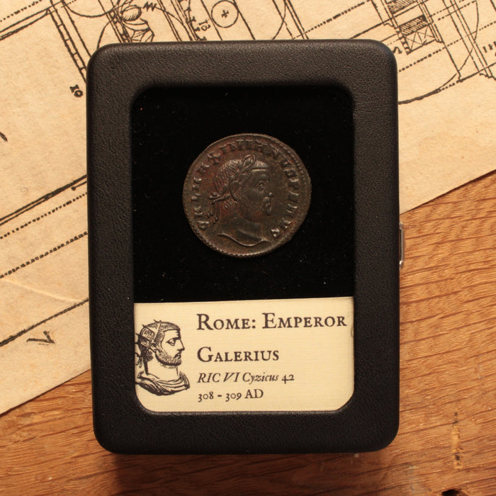 Rome, Emperor Galerius, Large Bronze AE1, Genius Reverse - 308 to 309 CE - Roman Empire