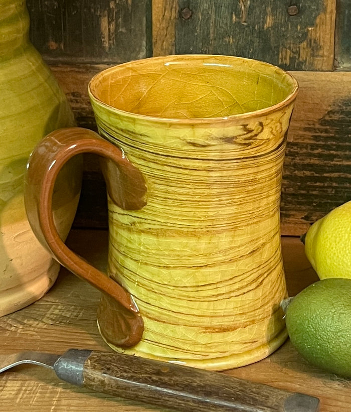 SE-205 Redware Tankard Mug with Agate Glaze