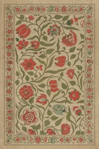 SP-37630 WB - Antique Floral - May We Live Together 20x30 Vinyl Mat