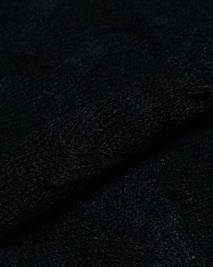 lost & found Stussy Stüssy Loose Knit Cross Cable Black
