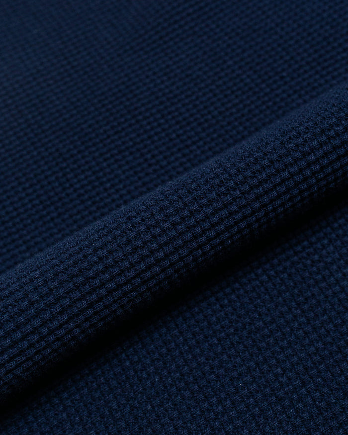 lost & found The Real McCoy's The Real McCoy's MC24018 Waffle Thermal Shirt S/S Navy