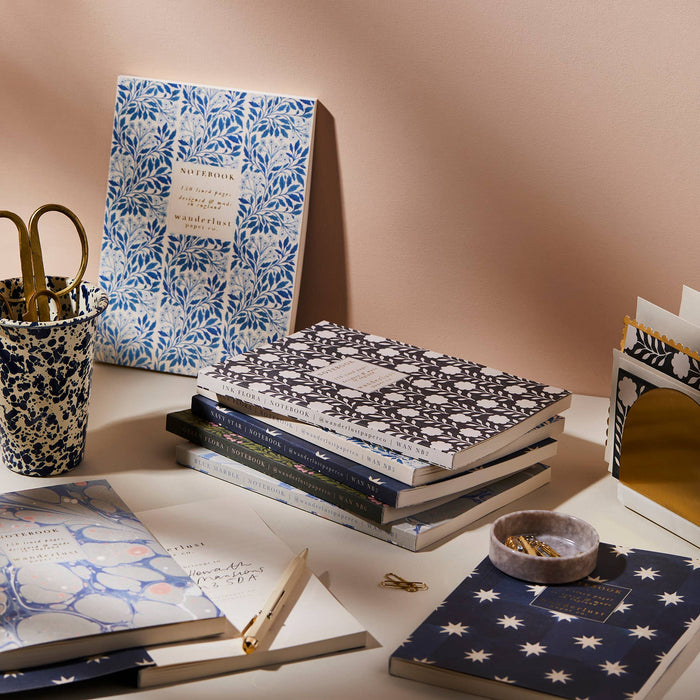 Wanderlust Paper Co - Navy Star Notebook