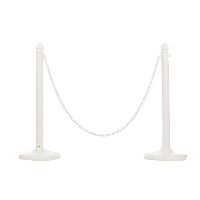 White Stanchion Pole