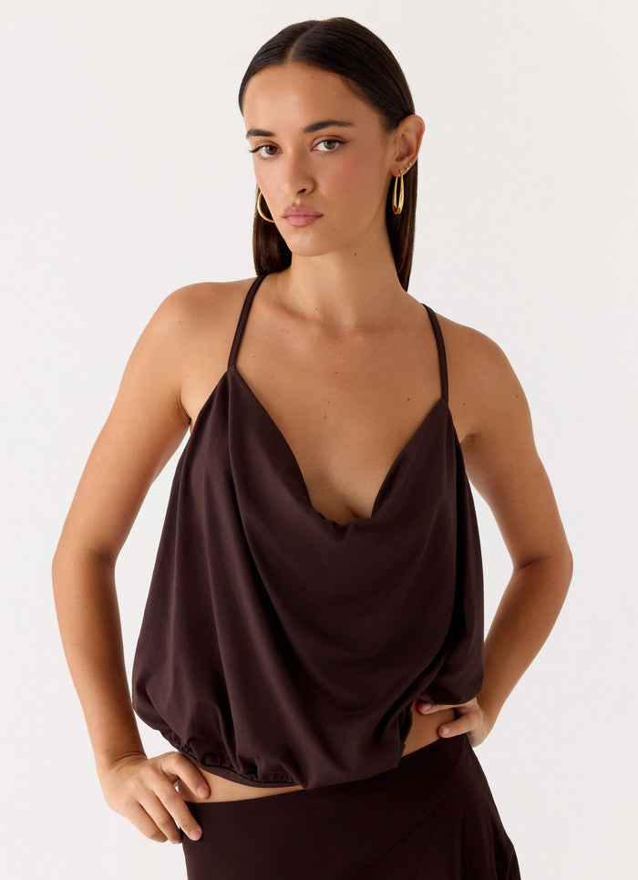 Yaz Top - Chocolate Plum