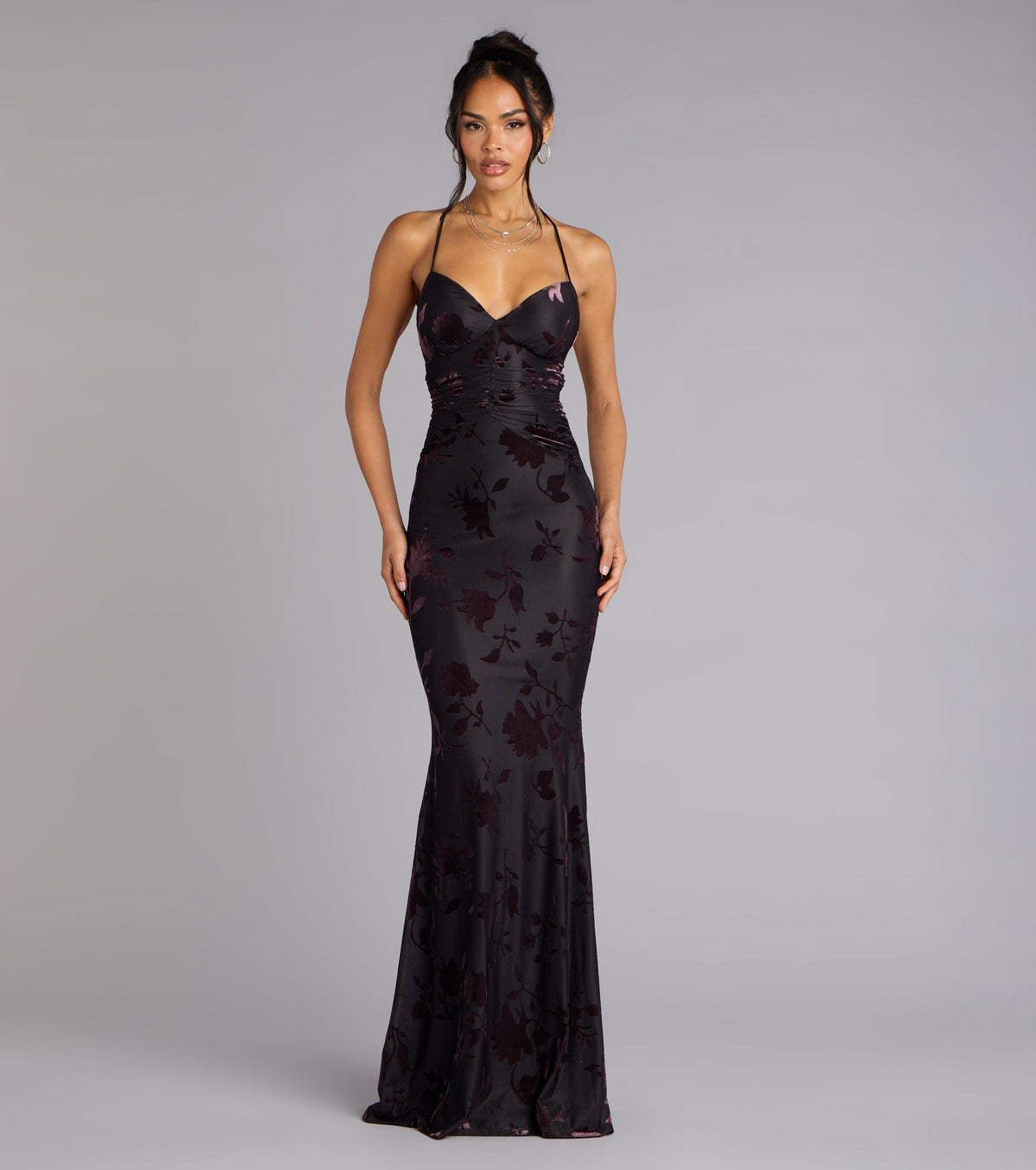 Danica Lace-Up Mermaid Formal Dress