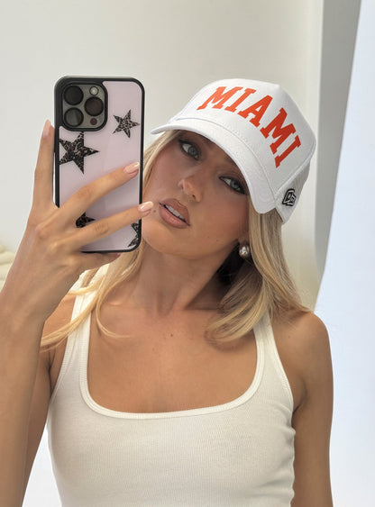 Miami Trucker Hat White