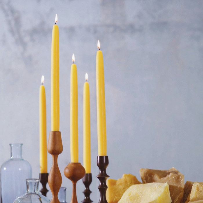 100% Pure Beeswax Tapers