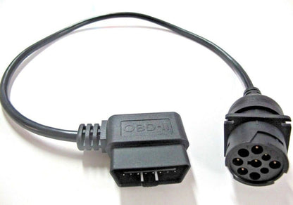 16 Pin OBD2 to 8/9 Pin Black or Green ELD Diagnostics Cable Adapter