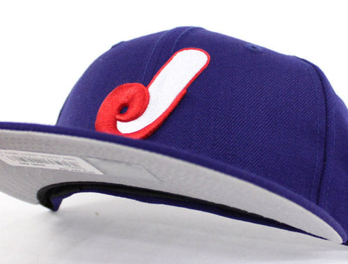 1987 Jacksonville Expos New Era 59Fifty Fitted Hats (Gray Under Brim)