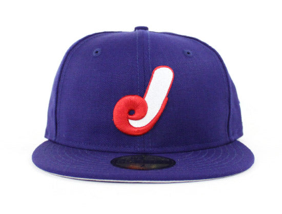 1987 Jacksonville Expos New Era 59Fifty Fitted Hats (Gray Under Brim)