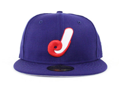 1987 Jacksonville Expos New Era 59Fifty Fitted Hats (Gray Under Brim)