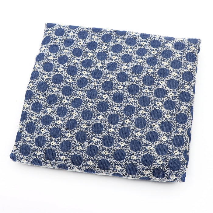 1Pc flower Pre-Washed stripe Denim Fabric - 51.18x19.68inch(130x50cm)  DIY Crafts Projects, DIY Wallet Making